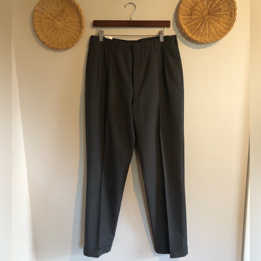 Lands' End Gray Dress Pants Classic Style